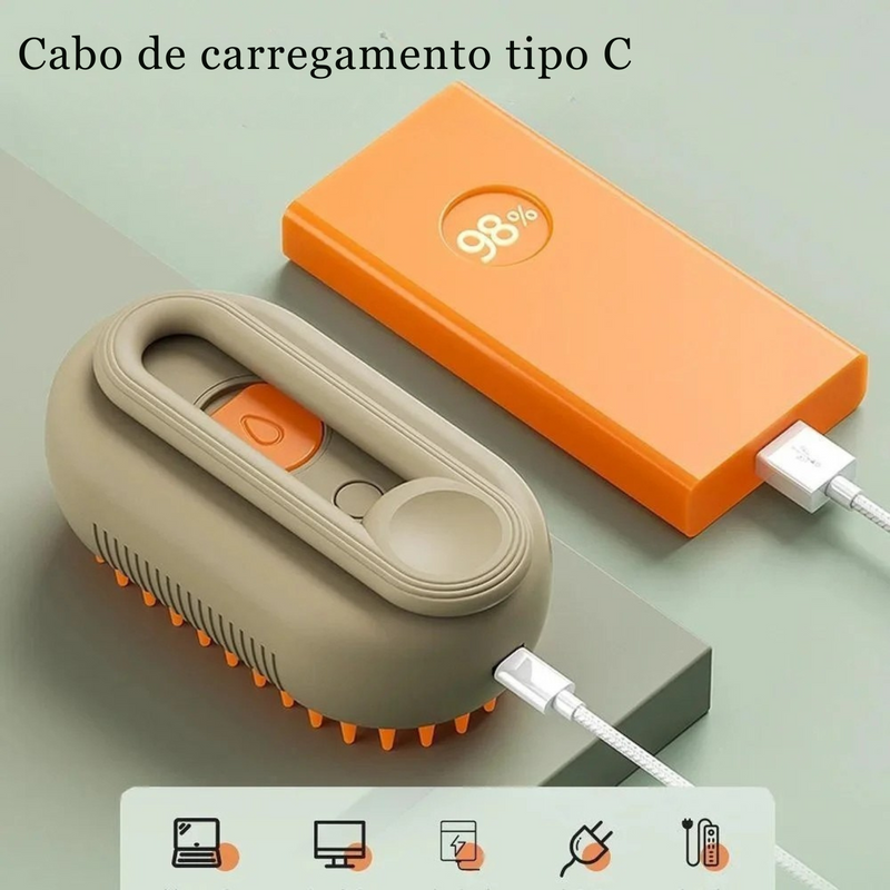 Escova a Vapor Para Pet - Pelo Clean